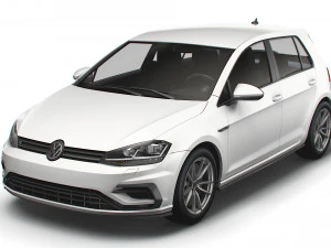 Volkswagen Golf R 5door Typ 5G 2017 3D Model