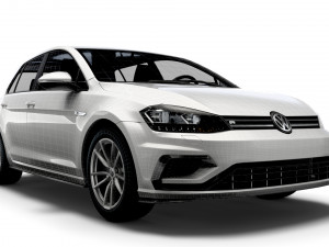 Volkswagen Golf R 5door Typ 5G 2017 3D Model
