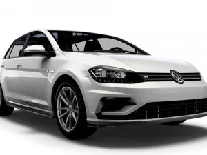 Volkswagen Golf R 5door Typ 5G 2017 3D Model