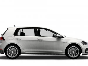 Volkswagen Golf R 5door Typ 5G 2017 3D Model