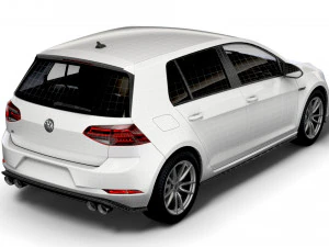 Volkswagen Golf R 5door Typ 5G 2017 3D Model