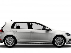 Volkswagen Golf R 5door Typ 5G 2017 3D Model