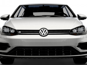 Volkswagen Golf R 5door Typ 5G 2017 3D Model