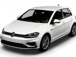 Volkswagen Golf R 5door Typ 5G 2017 3D Model