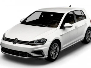 Volkswagen Golf R 5door Typ 5G 2017 3D Model
