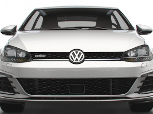 Volkswagen Golf TGE 3door Typ 5G 2017 3D Модель