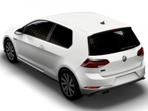 Volkswagen Golf TGE 3door Typ 5G 2017 3D Модель