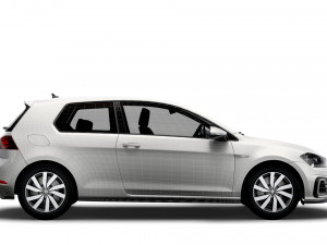 Volkswagen Golf TGE 3door Typ 5G 2017 3D Модель