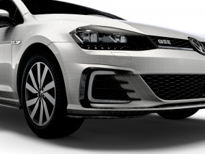 Volkswagen Golf TGE 3door Typ 5G 2017 3D Модель