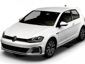 Volkswagen Golf TGE 3door Typ 5G 2017 3D Модель