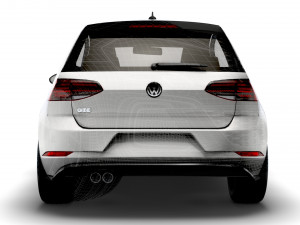 Volkswagen Golf TGE 3door Typ 5G 2017 3D Модель