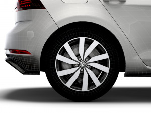 Volkswagen Golf TGE 5door Typ 5G 2017 3D Model