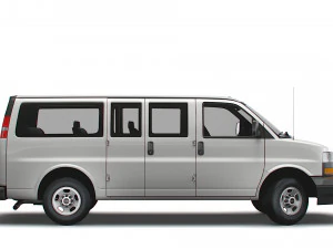 GMC Savana Window Van 2022 3D Model