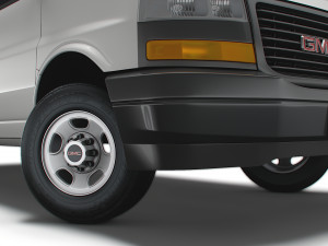 GMC Savana Window Van 2022 3D Model