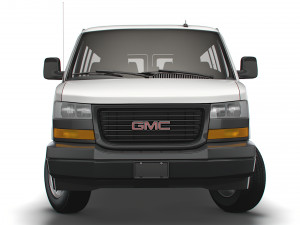 GMC Savana Window Van 2022 3D Model