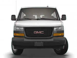 GMC Savana Window Van 2022 3D Model