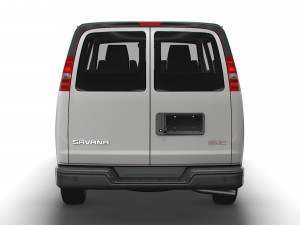GMC Savana Window Van 2022 3D Model