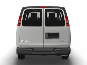 GMC Savana Window Van 2022 3D Model