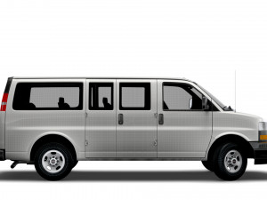 GMC Savana Window Van 2022 3D Model