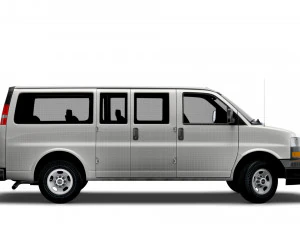 GMC Savana Window Van 2022 3D Model