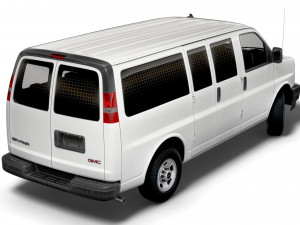 GMC Savana Window Van 2022 3D Model