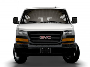 GMC Savana Window Van 2022 3D Model