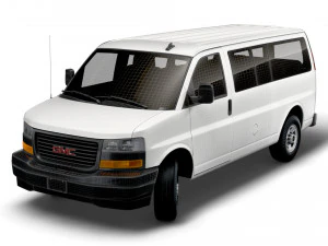 GMC Savana Window Van 2022 3D Model