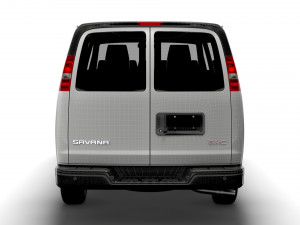 GMC Savana Window Van 2022 3D Model