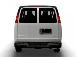 GMC Savana Window Van 2022 3D Model