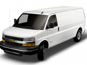 Chevrolet Express Cargo Extended WB 2022 Model 3D