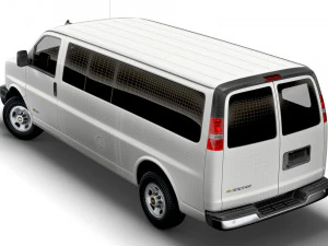 Chevrolet Express Extended WB 2022 3D Model