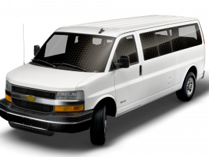 Chevrolet Express Extended WB 2022 Modello 3D
