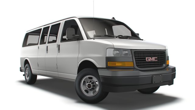 GMC Savana Extended WB 2022 3D-Modell .c4d .max .obj .3ds .fbx .stl .blend 