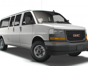 GMC Savana Extended WB 2022 3D 모델