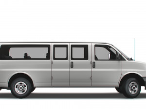 GMC Savana Extended WB 2022 3D-Modell