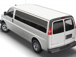 GMC Savana Extended WB 2022 3D-Modell