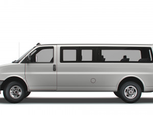 GMC Savana Extended WB 2022 3D-Modell
