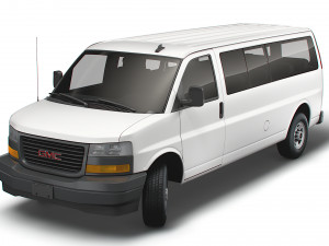 GMC Savana Extended WB 2022 3D-Modell
