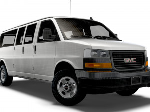 GMC Savana Extended WB 2022 3D-Modell