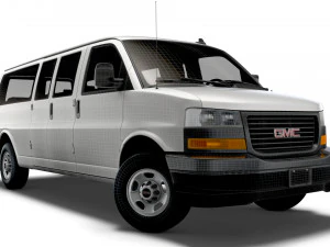 GMC Savana Extended WB 2022 3D Model