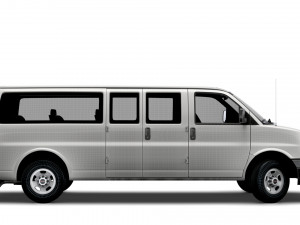 GMC Savana Extended WB 2022 3D-Modell