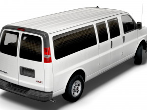 GMC Savana Extended WB 2022 3D-Modell