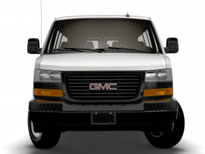 GMC Savana Extended WB 2022 3D-Modell
