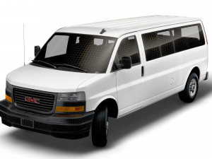 GMC Savana Extended WB 2022 3D-Modell
