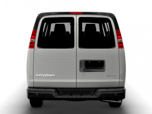 GMC Savana Extended WB 2022 3D-Modell