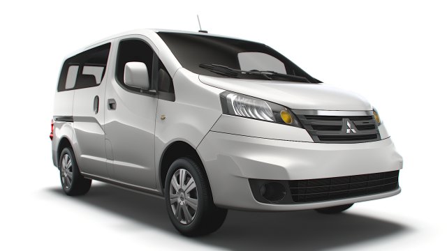 Mitsubishi Delica D3 2022 3D Model .c4d .max .obj .3ds .fbx .stl .blend 