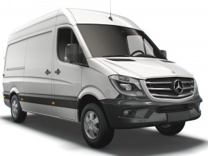 Mercedes Benz Sprinter Van L2H2 2018 3D in 3DExport