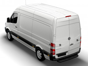 Mercedes Benz Sprinter Van L2H2 2018 Model 3D