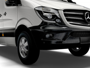 Mercedes Benz Sprinter Van L2H2 2018 Model 3D