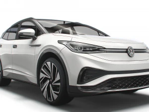 VW ID4 pertama Cina 2021 Model 3D